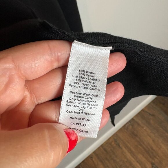 Talbots black knit open sweater blazer - Picture 4 of 4